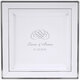 Design Your Own Personalized Banded Square Plastic Plates Image 5 of 6